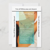 3.5x6 richtingen Kaart Sunset Fade Blauwgroen Blue (Voorkant)