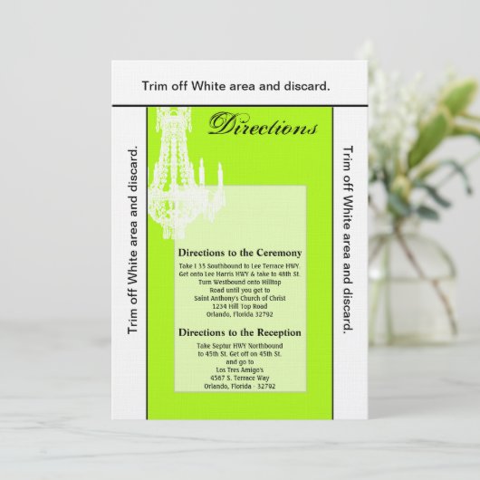 3.5x6 Routebeschrijving Kaart Crystal Kroonluchter (Staand voorkant)