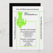 3.5x6 Routebeschrijving Kaart Crystal Kroonluchter (Voorkant / Achterkant)