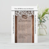 3.5x6 Routebeschrijving Kaart Hoefijzers op Barn W (Staand voorkant)