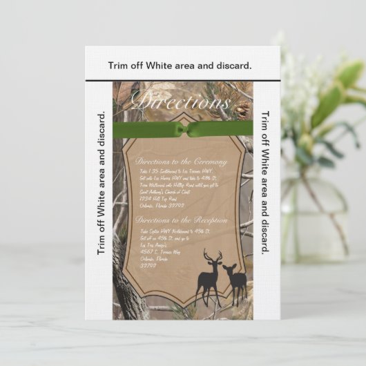 3.5x6 Routebeschrijving Kaart Hunters Camo Camofla (Staand voorkant)