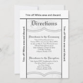 3.5x6 Routebeschrijving Kaart Land Wit Kant Print (Voorkant)