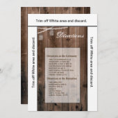 3.5x6 Routebeschrijving Kaart Mason Jar String Lig (Voorkant / Achterkant)