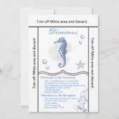 3.5x6 Routebeschrijving Kaart Seahorse Zee Ocean B (Voorkant)