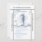 3.5x6 Routebeschrijving Kaart Seahorse Zee Ocean B (Voorkant)