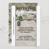 3,5x7 Carte d'accueil Armée de terre Force aérienn (Devant / Derrière)