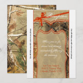 3.5x7 Carte de réception Chasseurs Camouflage (Devant / Derrière)