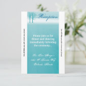 3,5x7 Carte de réception Deux arbres d'hiver Snow (Debout devant)