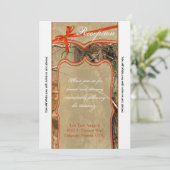 3.5x7 Carte de réception Hunters Camoflouge (Debout devant)