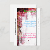 3.5x7 Carte de réception Neon Grunge Rayure Couleu (Devant / Derrière)