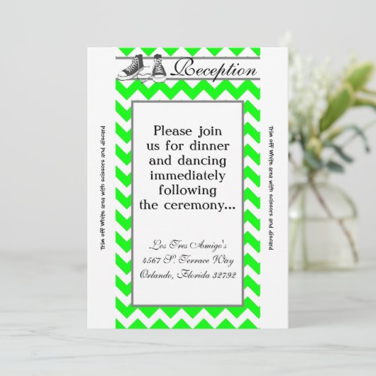 3.5x7 Ontvangkaart Teensneakers Chevron Kaart (Staand voorkant)