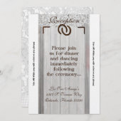 3.5x7 Ontvangstkaart Hoefijzers Hout Kaart (Voorkant / Achterkant)