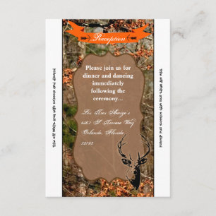 3.5x7 Ontvangstkaart Jagen Hertenbok Kop Camo Kaart