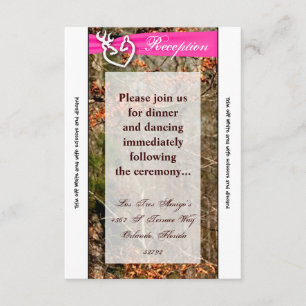 3.5x7 Ontvartingskaart Herten Koppel Ree Gewei Cam Informatiekaartje