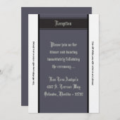 3.5x7 Opvangkaart - Zwarte Stropdas-affaire Kaart (Voorkant / Achterkant)