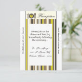 3.5x7 Receptie Kaart China Bord Silverware Plaats (Staand voorkant)