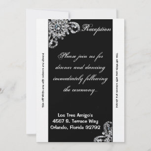 3.5x7 Receptie Kaart Diamant Sieraden Ketting Brac