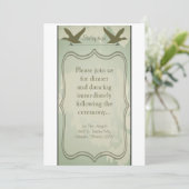 3.5x7 Receptie Kaart Land Eend Jacht Rustiek (Staand voorkant)