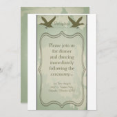 3.5x7 Receptie Kaart Land Eend Jacht Rustiek (Voorkant / Achterkant)