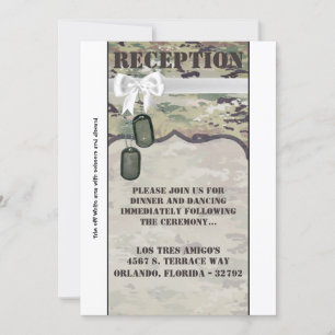 3.5x7 Receptie Kaart Leger Luchtmacht OCP Camo Uni