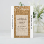 3.5x7 Receptie Kaart Mason Jar String Lights Burla (Staand voorkant)