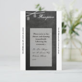 3.5x7 Receptie Kaart Mason Jar String Lights krijt (Staand voorkant)