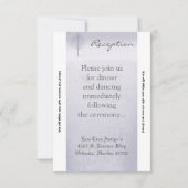 3.5x7 Receptie Kaart Winter Wonderland Trees Snow (Voorkant)