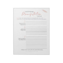 3-6-9 Methode Recht van Aantrekking Notitieblok