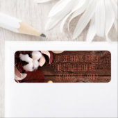 3,75 po x 2,25 po Direction du coton Étiquette de  (En situation)