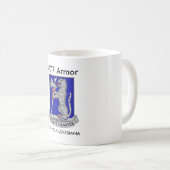 3/77 tasse de café de Polk Louisiane de fort (Devant droit)