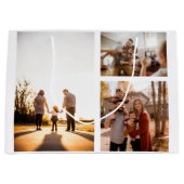 3 Aangepaste fotocollage op maat Groot Cadeauzakje (Voorkant)