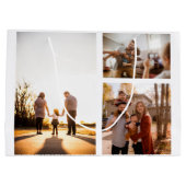 3 Aangepaste fotocollage op maat Groot Cadeauzakje (Achterkant)