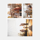 3 Aangepaste Sjabloon fotocollage Fleece Deken (Voorkant)