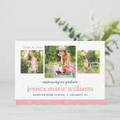 3 Aankondiging Foto Modern Afstuderen (Staand voorkant)