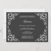 3 Aankondiging van het Afstuderen Foto en Swirls (Achterkant)