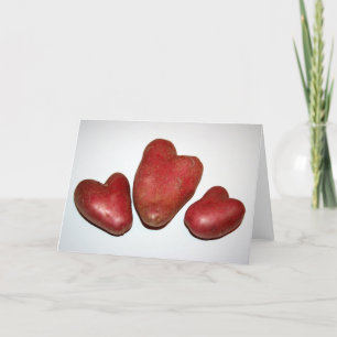 3 Aardappelen Hart De Aardappel Familie Groet Kaart
