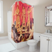 3 Angels Vintage rideau de douche (En situation)