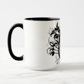 3 armes dramatiques clôturant la tasse de blanc de (Gauche)