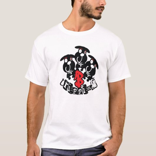 3 b—s bijsnijden t-shirt (Voorkant)