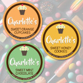 3 Balises Cute Cupcake Différentes Étiquettes Favo