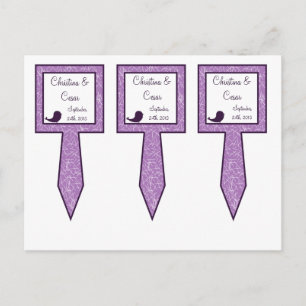 3 Beker Cake Picks Vogel Swing Paarse BG harten ru Briefkaart