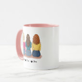 3 Best Friends Personalized Mug Gift for Her (Devant gauche)