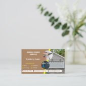 3 bewerkbare deur en de dienst van de fotogarage visitekaartje (Staand voorkant)