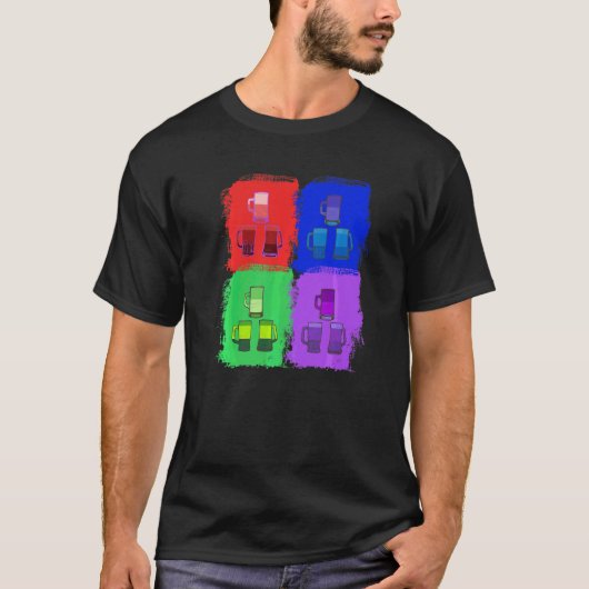 3 Bierpullen Bierpul Pop T-shirt (Voorkant)