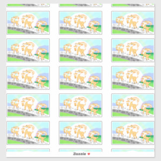 3 Billy Goat's Gruff contour stickers