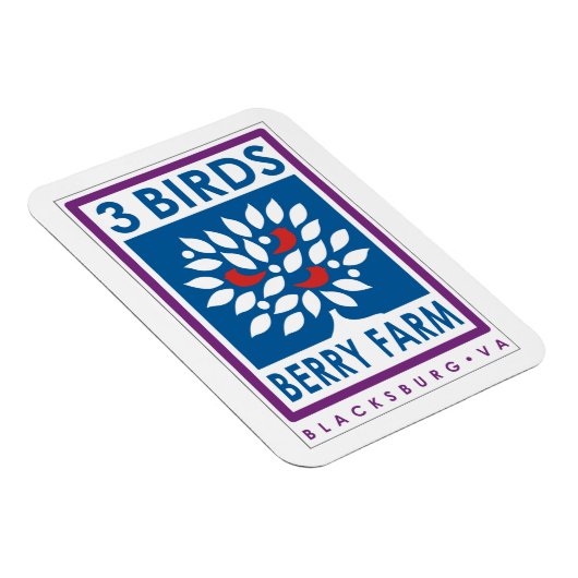 3 Birds Berry Boerderij magneet (Rechterzijde)