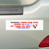 3 bis. WAARSCHUWING! Bumpersticker (Op auto)