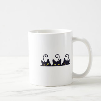 3 Black Cats Funny Cat Lovers Design Vrouwen Manne Koffiemok