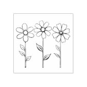 3 bloemen overzicht 	rubberstempel (Afrduk)