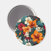 #3 Bloemen patroon Magneet (Voorkant / Achterkant)